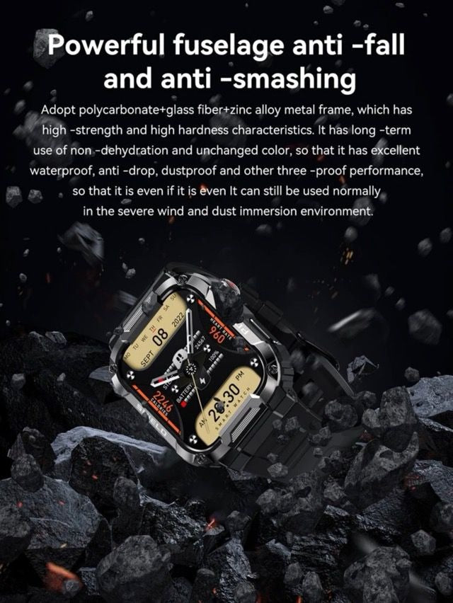 C20 1.71 inch TFT HD Screen Smart Watch, Support Heart Rate Monitoring/Blood Oxygen Monitoring(Black)