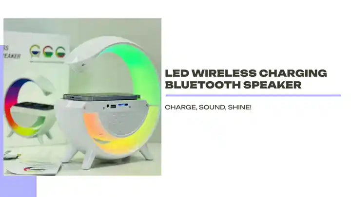 LED WIRELESS CHARGING BLUETOOTH SPEAKER by@Outfy
